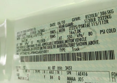 1FTNE1EW9ADA91001